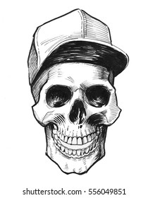 Smiling Skull In Cap