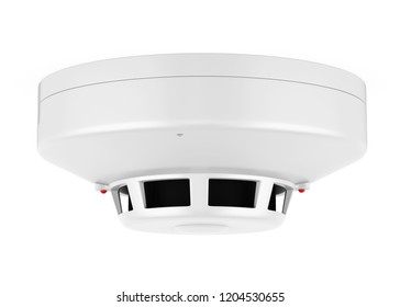 Smoke Detector Isolated. 3D rendering
