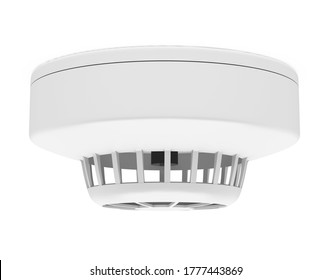 Smoke Detector Isolated. 3D Rendering