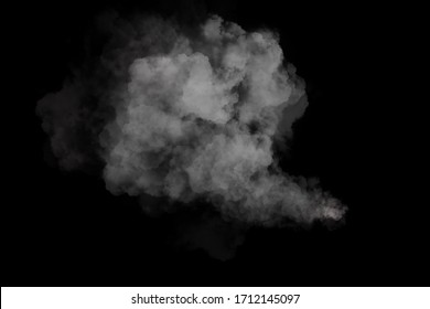 Smoke fragments on a black background - Shutterstock ID 1712145097