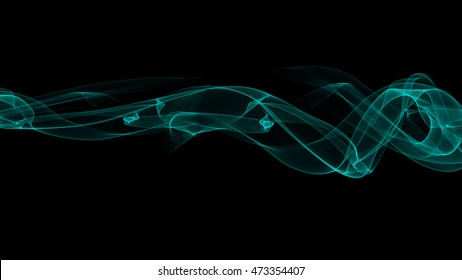 Vector Wave Lines Flowing Dynamic Blue Stock Vector (Royalty Free ...