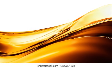 Smooth Big Wave Of Oil On A Light Background