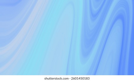 Smooth Blue Gradient Abstract Background with Flowing Soft Curves