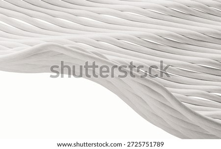 Smooth cloth weave lines background, 3d rendering. 3D illustration.