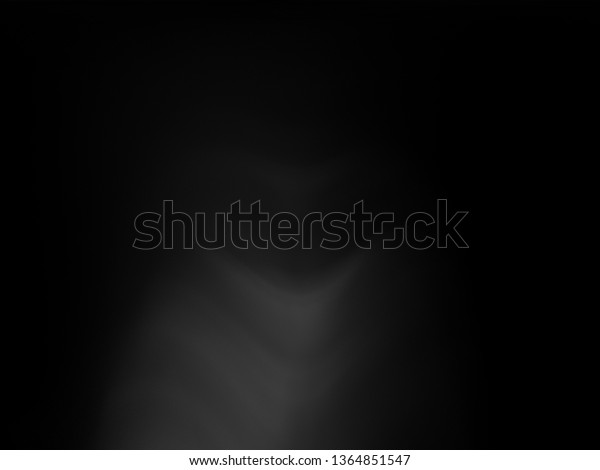 Smooth Dark Black Gradient Background Empty Stock