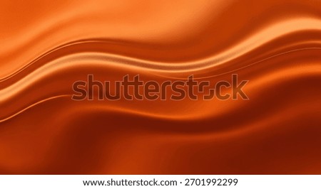 A smooth, flowing wave pattern in rich orange hues, creating a luxurious and dynamic texture.