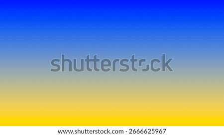 A smooth gradient background transitioning from deep blue to bright yellow, evoking a serene sky and golden fields. Ideal for modern designs, wallpapers, or artistic projects. High-resolution image 