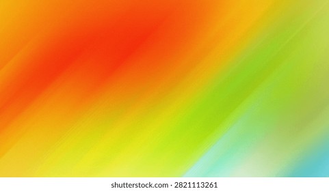 Smooth gradient blend of red, orange, yellow, and green colors background