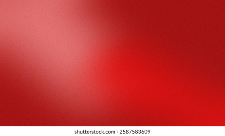 Smooth gradient red background with fine grain texture or noise. The lighting is diffuse and even. Used as a background for graphic design, presentations, or websites.