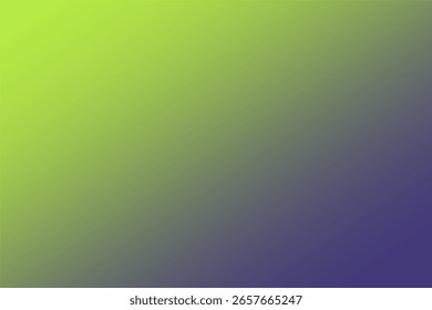 Smooth Gradient Transition from Vibrant Lime Green to Deep Indig