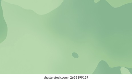 Smooth Green Gradient Fluid Abstract Minimal Background for Modern Design