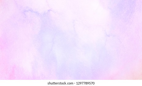 Smooth pastel colors wet effect hand drawn canvas  Grunge light sky pink  purple   blue shades aquarelle background  Watercolor paper textured illustration for design  vintage card  retro templates 