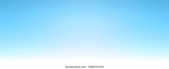 Smooth white blue sky gradient background banner