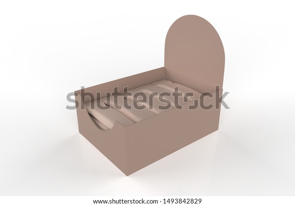 Download Snack Bars Display Box Mockup 3d Stock Illustration 1493842829