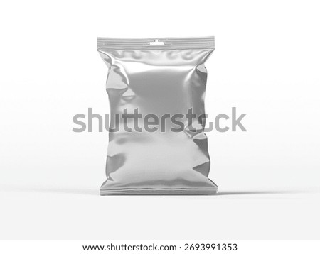 Snack Package 3D Render Isolated White for Mockup 1