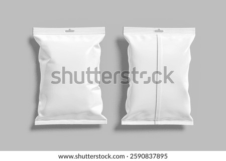 Snack Packaging Blank Mock Up