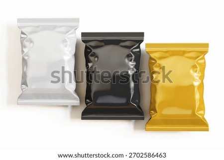 Snack Pouch packaging mockup 3d render