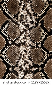 Snake Skin Pattern Texture Repeating Black, Brown, Beige Colors . Seamless  Texture Snake. Fashionable Print. Fashion And Stylish Background