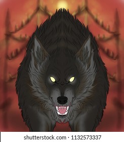 Snarling Big Bad Wolf