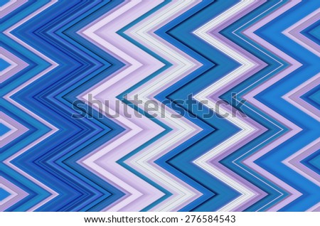 Snazzy geometric pattern of zigzags with cool tones for motifs of angularity, alternation, synergy