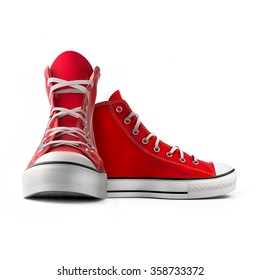shoes converse red