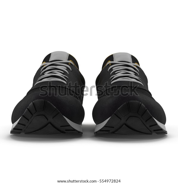 Download Sneakers Isolated On White Front View Stock Illustration ...