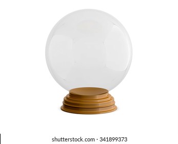 Snow Ball On Wooden Stand Stock Illustration 341899373 | Shutterstock