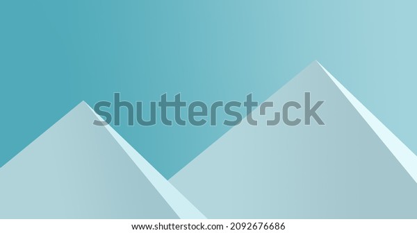 Snow Covered Mountains or Iceberg Illustration\
Background - 2D Simple\
Background