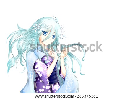 Snow Girl Stock Illustration Royalty Free Stock Illustration