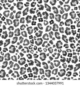 Snow Leopard Skin Seamless Pattern Beautiful Stock Illustration ...