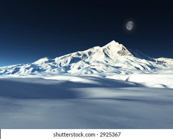 Snow scenery cold mountain