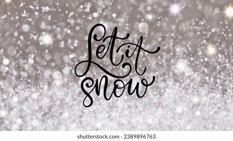 Snow sprkle background, let it snow - Powered by Shutterstock