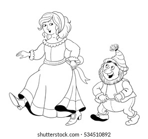 snow fairy coloring pages