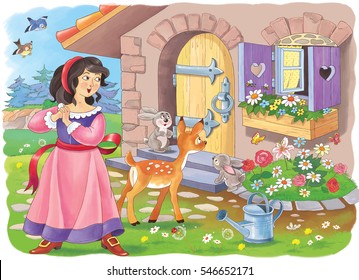 Fairy Tale Snow White Images Stock Photos Vectors Shutterstock