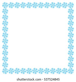 Snowflake Border Frame Stock Illustration 537524845 | Shutterstock
