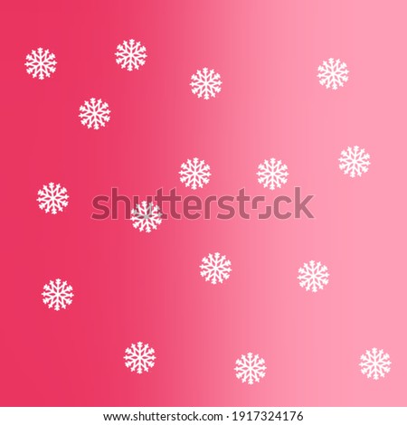 Snowflake design on pink background
