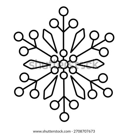 Snowflake design for your creative pursuits
