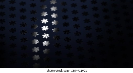 A Snowflake Pattern Of Spot Uv Varnish Print On Note Paper Background.