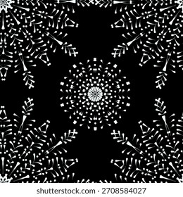 snowflakes elements seamless abstract pattern background fabric fashion design allover print wrapping paper digital illustration art texture textile wallpaper colorful apparel image 