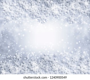 Vector Blurred Motion Falling Snow Border Stock Vector (Royalty Free ...