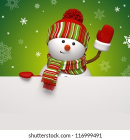 Snowman Banner