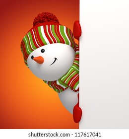 Snowman Banner