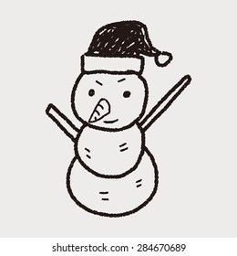 snowman doodle