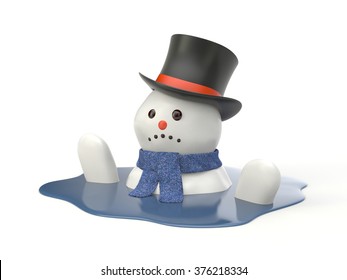 Snowman Melting