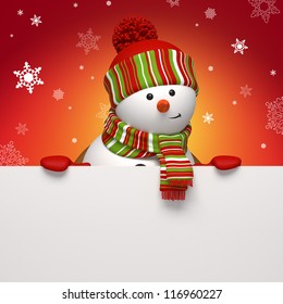 Snowman Banner Stock Illustration 116999491 | Shutterstock