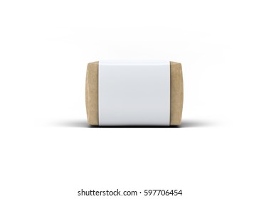 Soap Bar Paper Sleeve Packaging Mock-Up 3D illustration