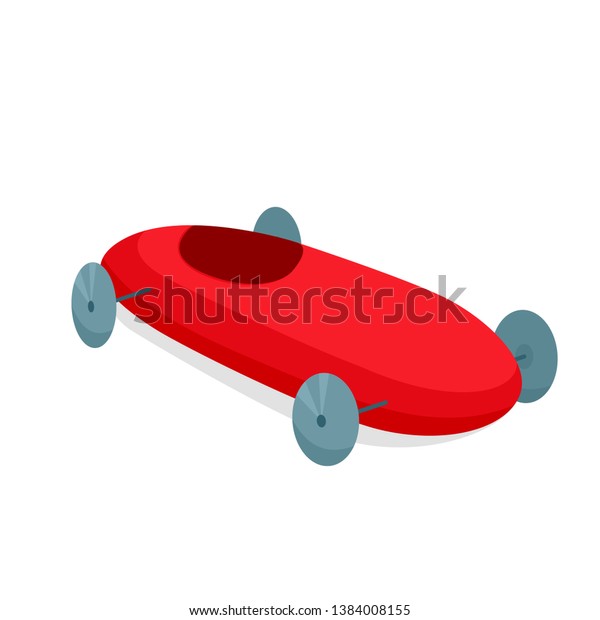 soap box derby icon. Clipart image isolated on\
white background