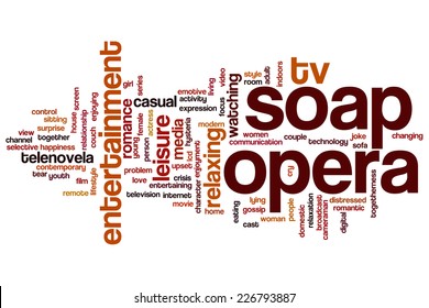 Soap Opera Word Cloud Concept