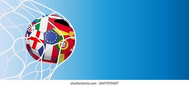 Soccer Ball 2024 Background Illustration  - Powered by Shutterstock