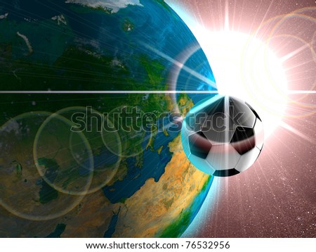Similar – Image, Stock Photo black forest football.